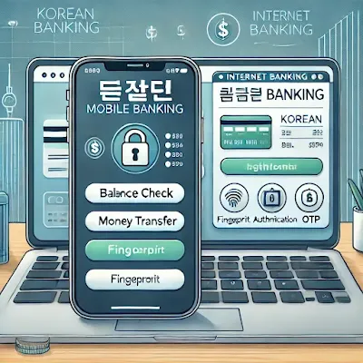 한국-인터넷뱅킹-모바일뱅킹-사용법