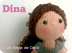 muñeca de crochet Dina