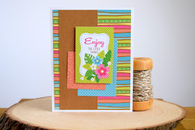 Summer Card by Jess Gerstner using Doodlebug Fun in the Sun 6x6 Paper Pad
