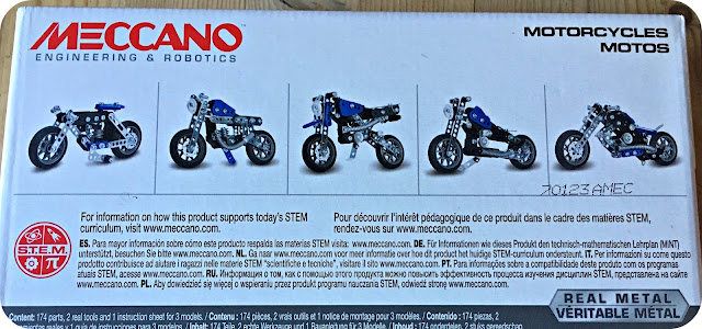 Meccano from Spinmaster, 5 in 1 model motorcycles set