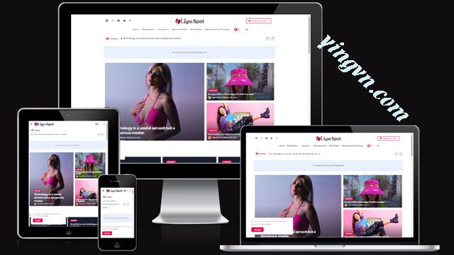 LightSpot - Creative & Fast Loading Blogger Template