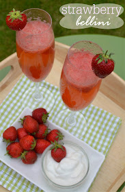 strawberry, bellini, prosecco, wine, sorbet, syllabub