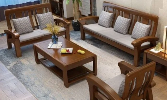 Wooden Sofa Design For Living Room