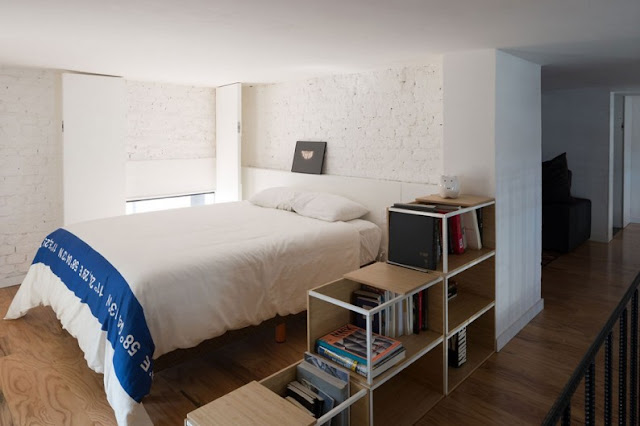 Loft en Córdoba con cama estructura de Ikea chicanddeco