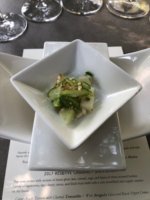 Cucumber Poké paired with 2020 Dry Riesling