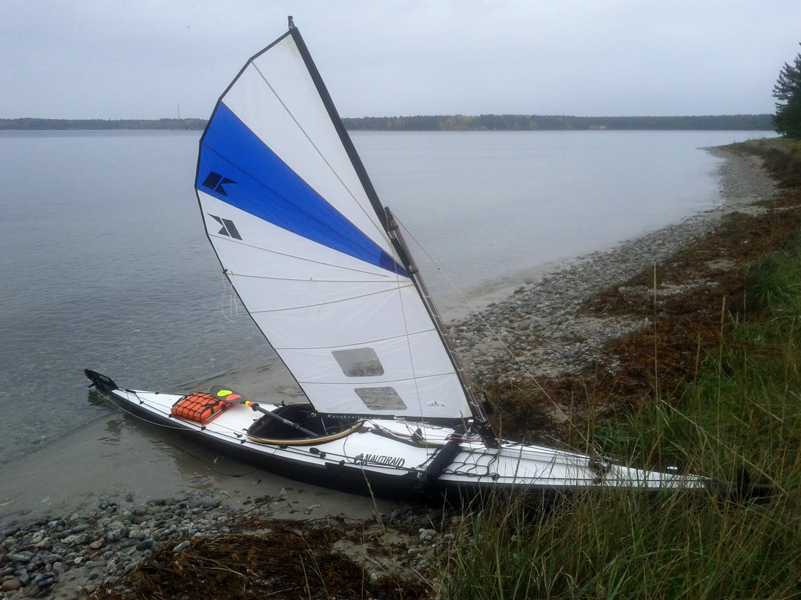 Jarl Adventures: Kayak Sailing, Svärdsfjärden, Oct 22nd