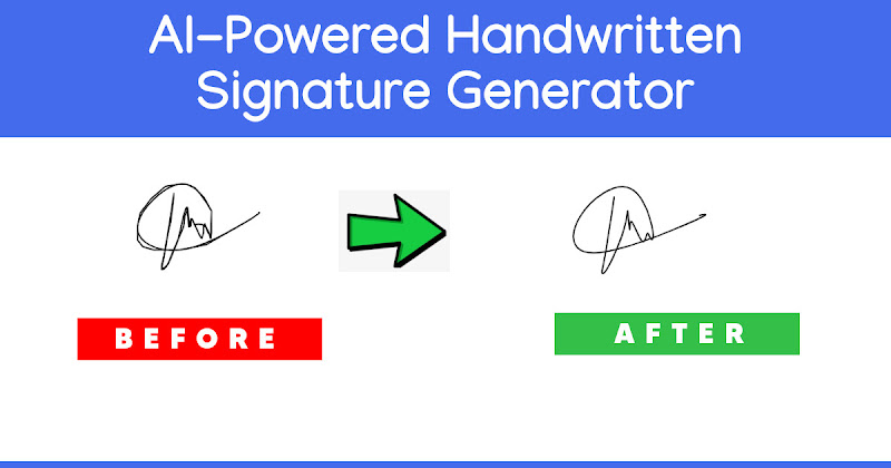 AI-powered Handwritten Signature Generator