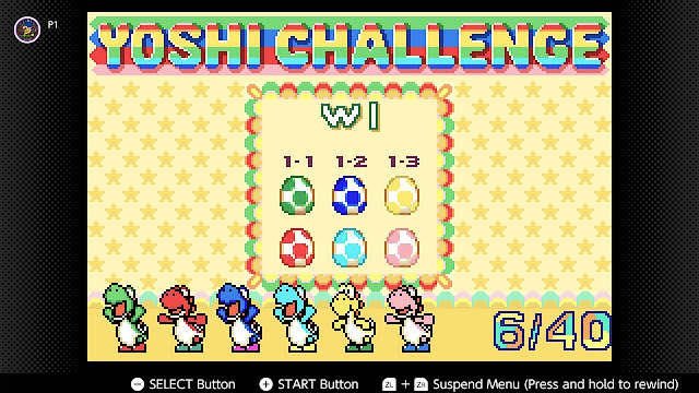 Super Mario Advance Yoshi Challenge complete World 1 hatched rainbow