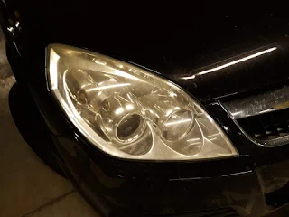 my car with headlights not polished