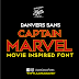 Danver Sans font inspired in Captain Marvel Movie