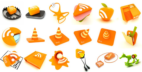 Fresh, Free and Gorgeous RSS Feed Icons