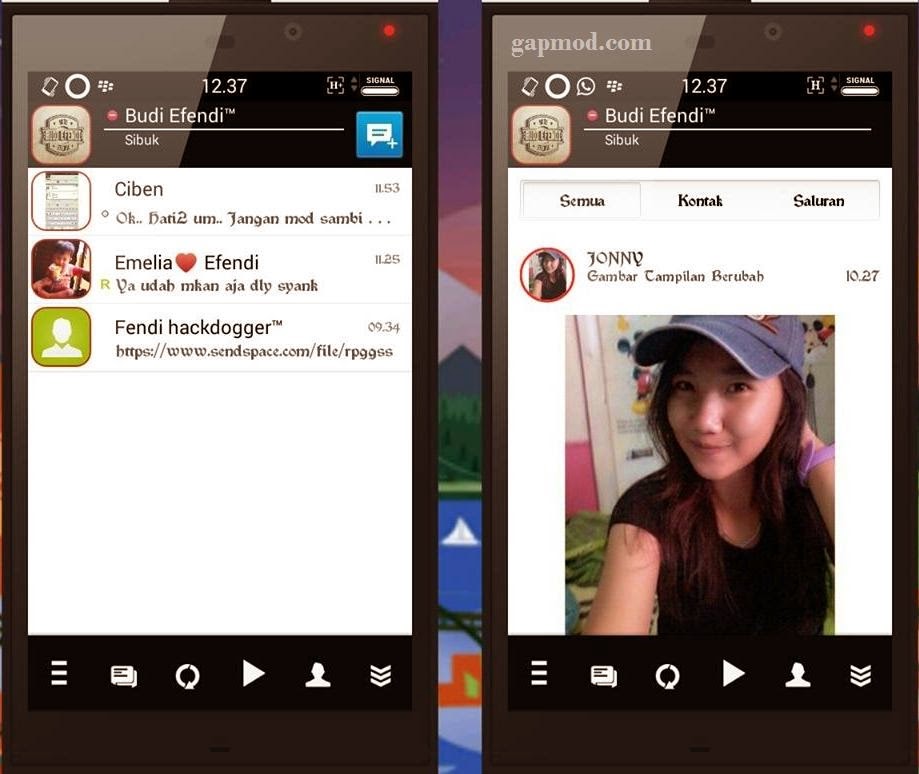 BBM Mod Smophix Fame v2.8.0.21 Apk