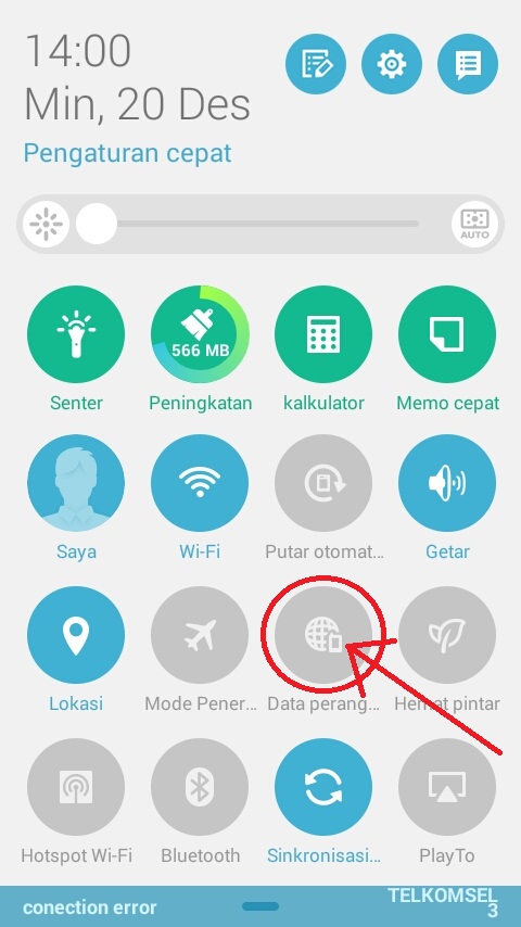 Gunakan Airplane Mode