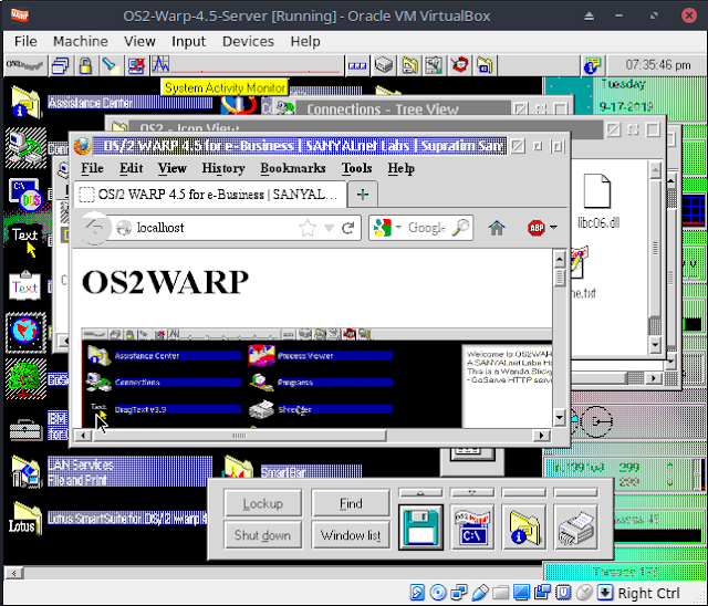 SANYALnet Labs | OS/2 Warp 4.5 Guest on VirtualBox on FreeBSD Host