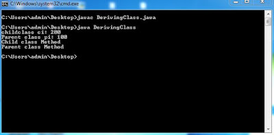 DerivingClass-Output-Javaform