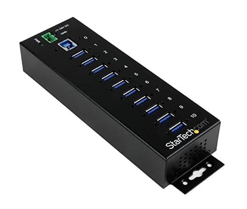 StarTech 10 Port USB 3.0 Hub Industrial Grade