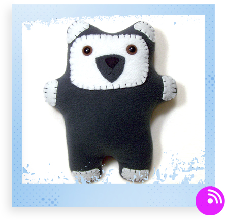 Dark Gray Monster Bear by LowellandSon