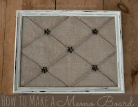 twine and burlap memo board