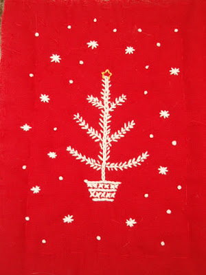 Embroidered Christmas Tree