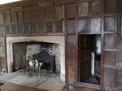 Secret door in the Great Chamber, Athelhampton House (2023)