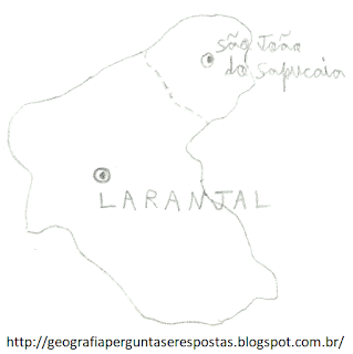 Mapa de São João do Sapucaia MG
