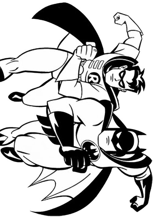 Batman And Robin Coloring Pages 9