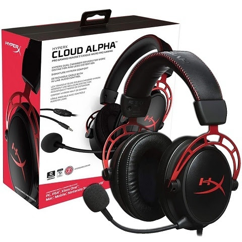 Audífonos HyperX Cloud Alpha con descuento en Amazon México: Ideal para gaming con micrófono desmontable para consolas y PC por 1,274 pesos