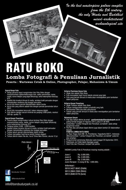 Lomba Fotografi & Penulisan Jurnalistik "RATU BOKO 