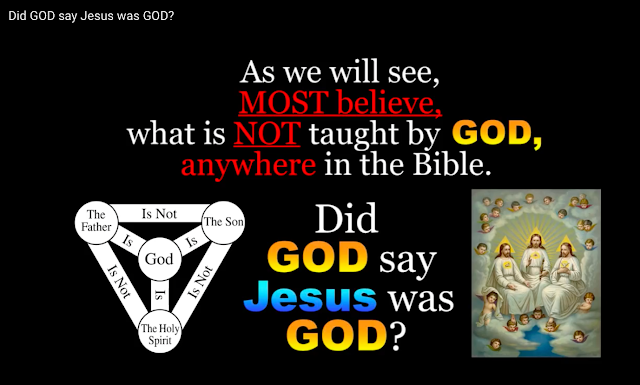 As we will see, MOST believe, what is NOT taught by GOD, anywhere in the Bible.