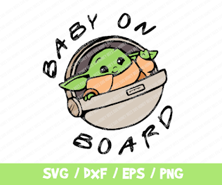 Baby On Board SVG, Baby Yoda SVG, Mandalorian SVG, Star Wars Svg, Baby Yoda Cricut, Silhouette, Baby Yoda Svg, Vinyl File, Cut File
