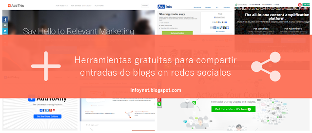 Herramientas gratuitas para compartir entradas de blogs en redes sociales