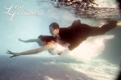 Lisa on Location New Braunfels underwater trash the dress wedding photography