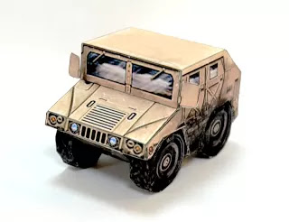 SD Humvee Paper Toy