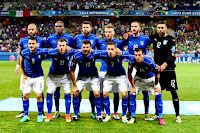 SELECCIÓN DE ITALIA - Temporada 2015-16 - Zaza, Obbonna, Barzagli, Immobile, Bonucci, Sirigu; Florenzi, Bernardeschi, Tiago Motta, De Sciglio y Sturaro - ITALIA 0 REPÚBLICA DE IRLANDA 1 (Brady) - 22/06/2016 - Eurocopa de Francia 2016, Grupo E - Lille, Francia, Stade Pierre Mauroy