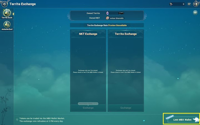 Ni No Kuni Cross Worlds - Token Exchange - Step 2: Link Marblex Wallet Account