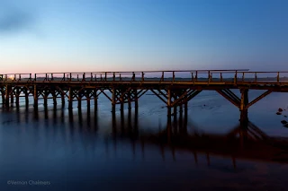 Copyright Vernon Chalmers: Different views of the two Woodbridge Island bridges, Milnerton Cape Town