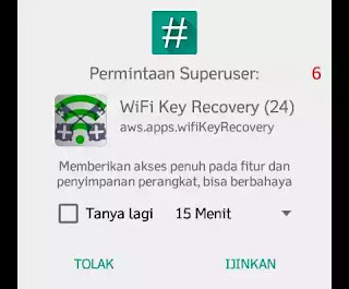 Wifi key recovery