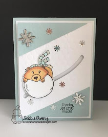 Thanks snow much by Debbie features Winter Tails by Newton's Nook Designs; #newtonsnook