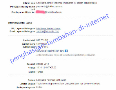 Linkbucks payment proof December 2013