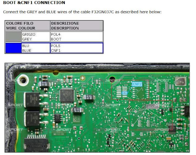 Pinout Continental EMS3120 irom TC1738 Renault 3