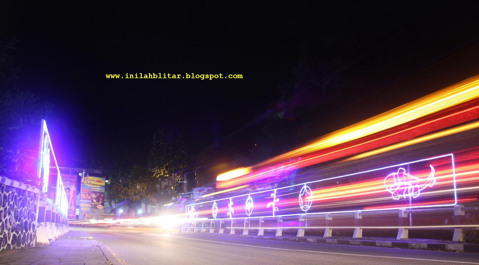 Inilah Blitar Kelap  Kelip  Lampu  di Kota Blitar hehehe