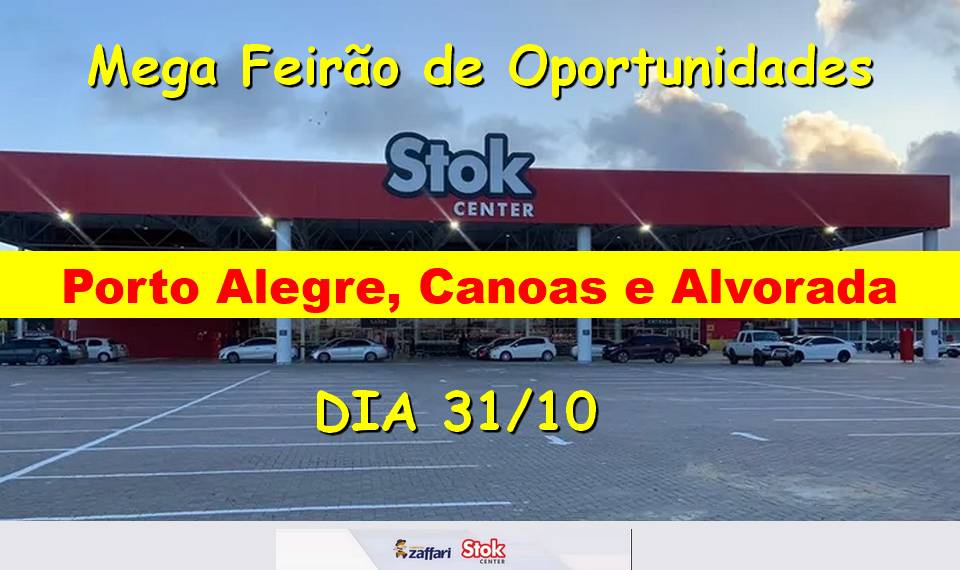 Stok Center anuncia Mega Feirão de Empregos com vagas para Porto Alegre, Canoas e Alvorada