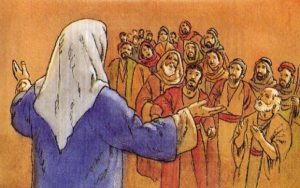 Gesù istruisce i discepoli