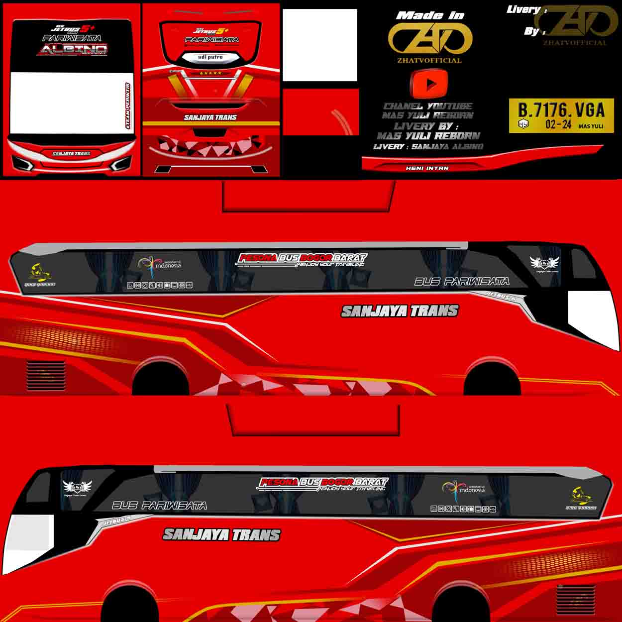 livery bussid sanjaya