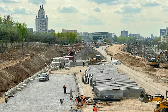 строящийся Северный дублёр Кутузовского проспекта