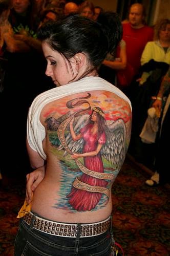 Fairies As Back Tattoo Designs
