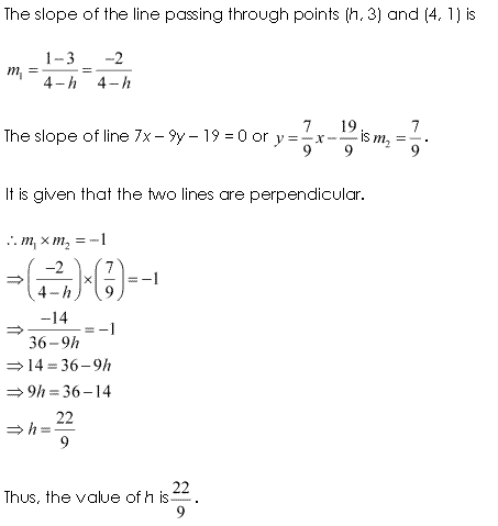 Solutions Class 11 Maths Chapter-10 (Straight Lines)