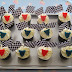 V8 Racing flag cupcakes