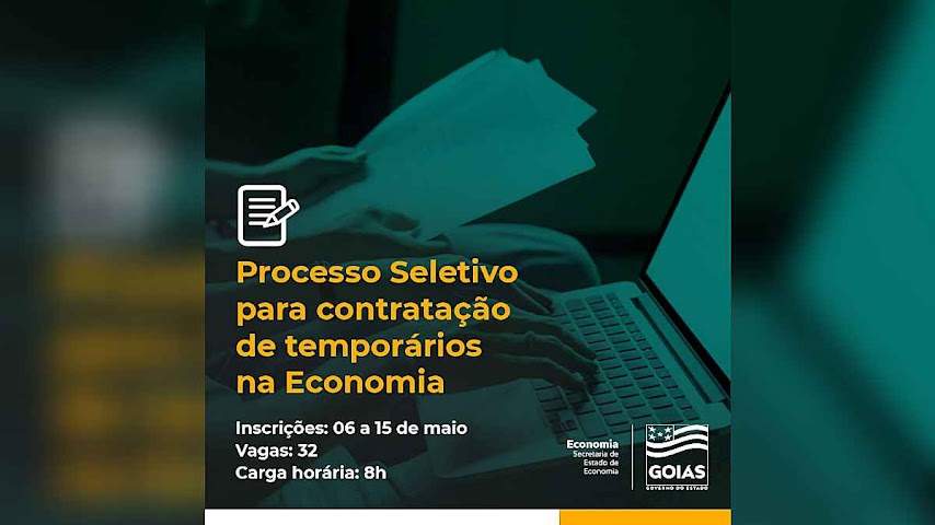 Secretaria Da Economia De Goiás Lança Edital Para Contratação De Temporários 