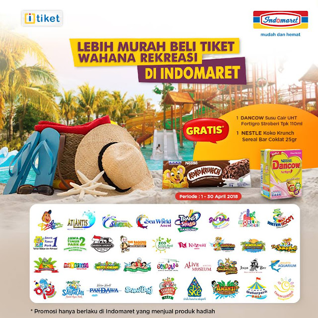 Tiket Wahana Rekreasi di Indomaret Gratis 1 Dancow Susu